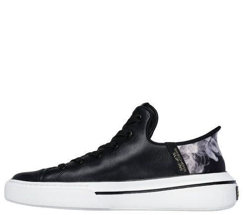 Pantofi sport, barbati, SKECHERS SLIP-INS PREMIUM LEATHER SNOOP ONE OG 251016-BKW negru, piele naturala